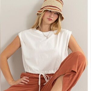 “Tie My Tee top” boutique style crop shirt comfy and soft easy wear